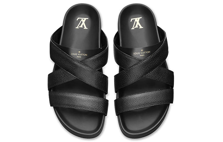 LOUIS VUITTON Mirabeau Slides 'Black' 1A37RL #