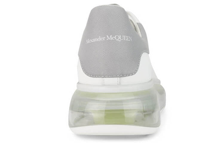 Alexander McQueen Oversized Sneaker 'Transparent Sole - White Gunmetal' 662659WIA4T9058 #