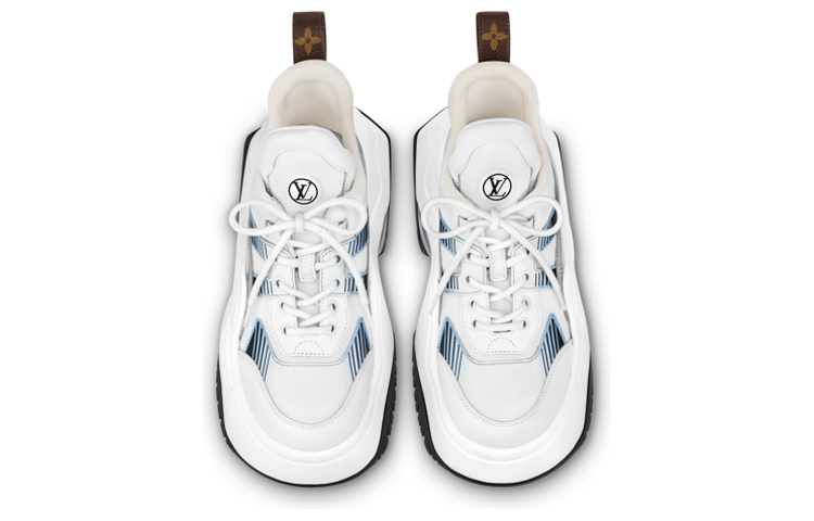 LOUIS VUITTON Archlight 2.0 Platform Sneakers 'White Blue Grey' 1ABI4O A #