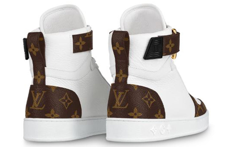 (WMNS) LOUIS VUITTON LV Boombox High-Top Sneakers White 1A87Q2 #