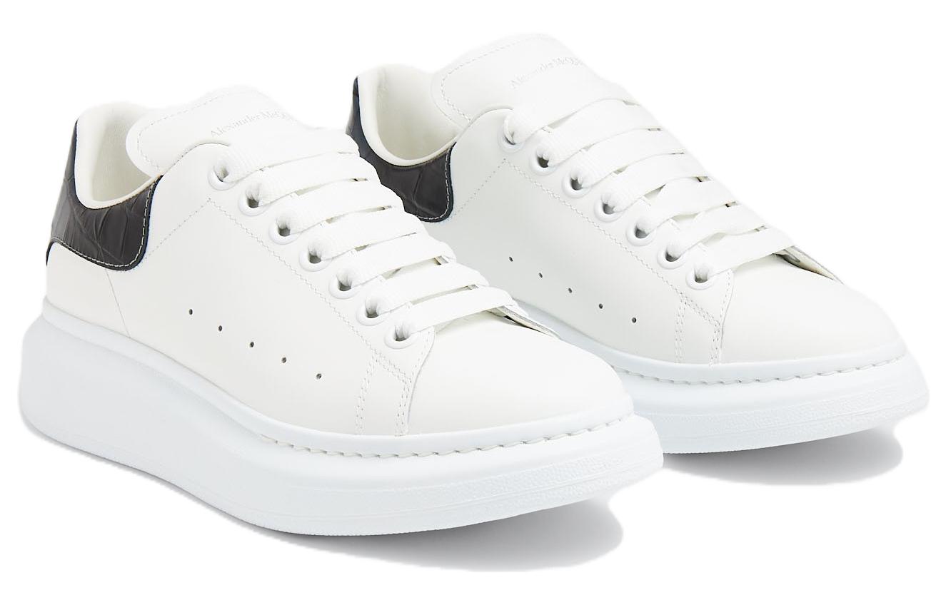 (WMNS) Alexander McQueen Oversized Sneakers 'White Snake Black' 718233WIDJA8851 #