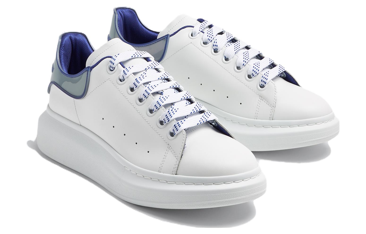 Alexander McQueen Oversized Sneakers 'White Blue Iridescent' 757704WIE868710 #