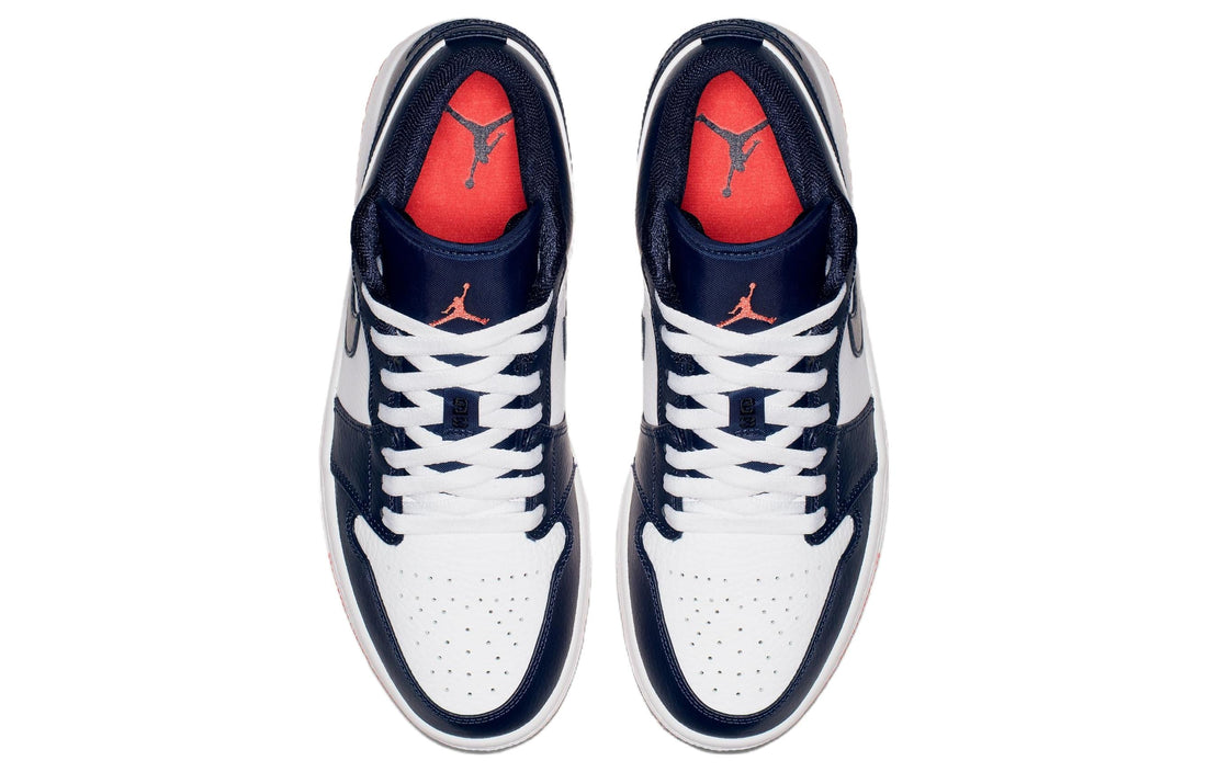 Air Jordan 1 Retro Low 'Obsidian Ember Glow' 553558-481 #
