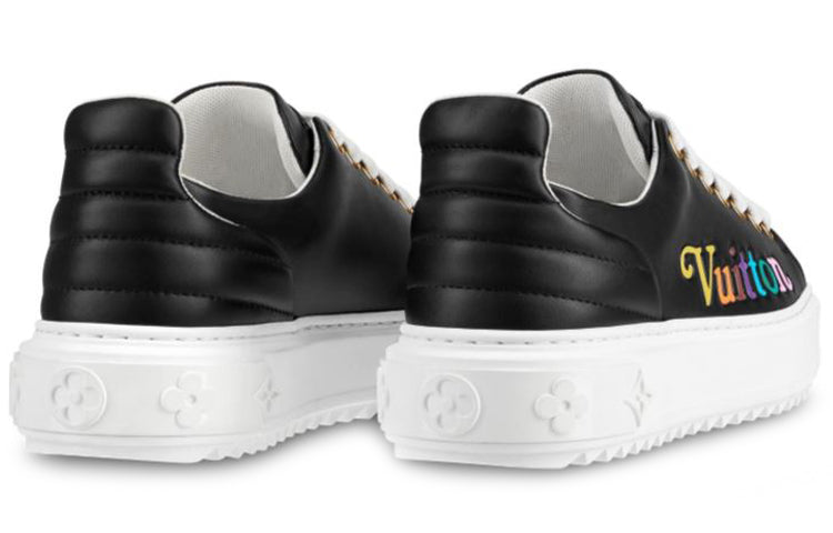 (WMNS) LOUIS VUITTON LV Time Out Vuitton Calfskin Sports Shoes Black 1A5C55 #
