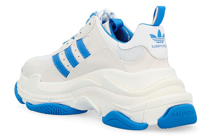 (WMNS) Balenciaga Triple S x Adidas 'White Blue' 712764W2ZB39040 #
