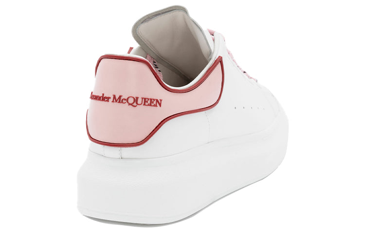 (WMNS) Alexander McQueen Oversized Sneaker 'White Pink Carnelian Red' 621056WHXMT9633 #