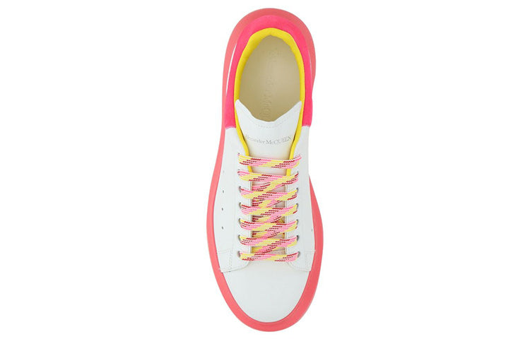 (WMNS) Alexander McQueen Oversized Sneakers 'White Pink Yellow' 553770WIB9N9555 #