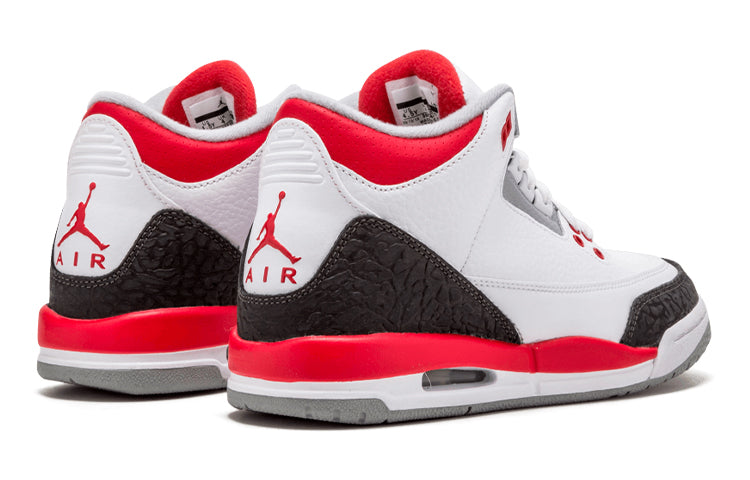 (GS) Air Jordan 3 Retro 'Fire Red' 2013 398614-120 #