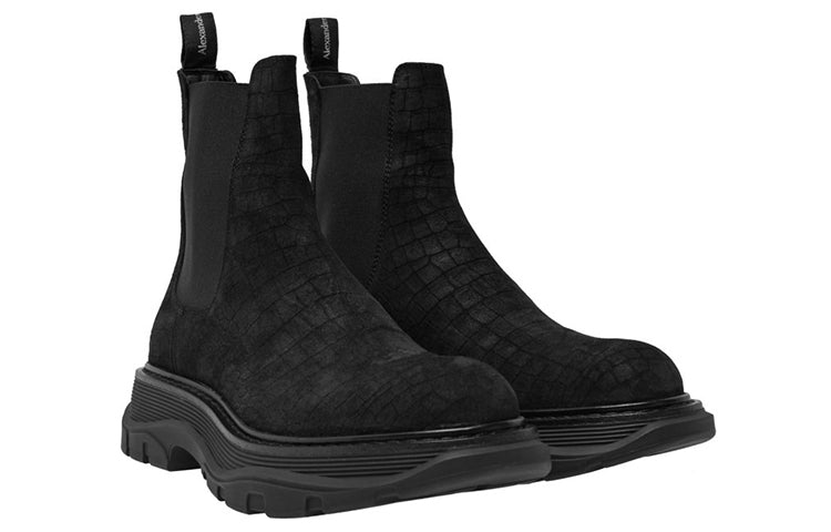 Alexander McQueen Chelsea Boots 'Core Black' 645876WHZH11000 #