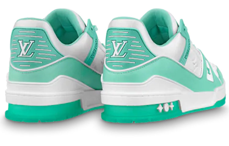 LOUIS VUITTON Trainer Sneakers 'Teal White' 1A8KBQ #.