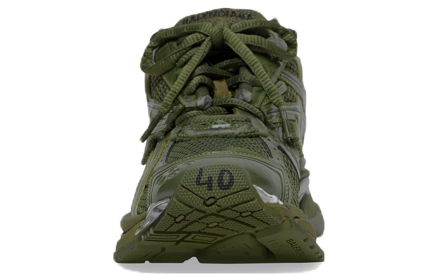 Balenciaga Runner Sneaker 'Leather Free Khaki' 677403W3RB13031 #