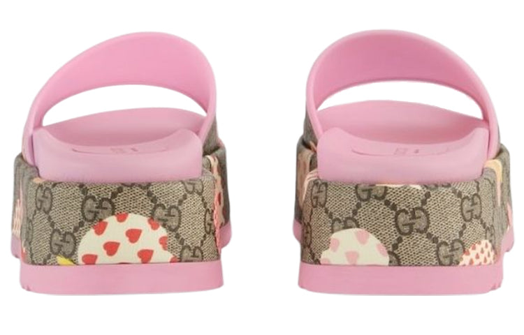 (WMNS) Gucci Rubber GG Slide 'Les Pommes' 664214-22K20-8961 #