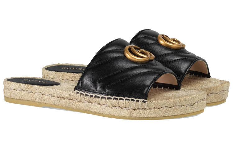 (WMNS) Gucci G Shoe 'Black Gold' 573028-BKO00-1000 #.