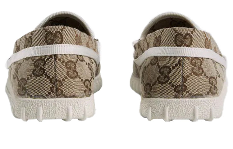 (WMNS) Gucci Driver With Horsebit Web 'Beige' 655468-2HK70-9794 #.