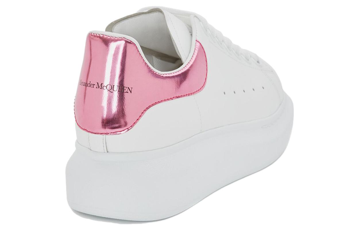 (WMNS) Alexander McQueen Oversized Sneaker 'White Pink Metallic' 676702WICGG9993 #