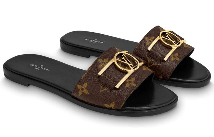 (WMNS) LOUIS VUITTON Lock It Slides 'Glossy Monogram' 1A64MI #