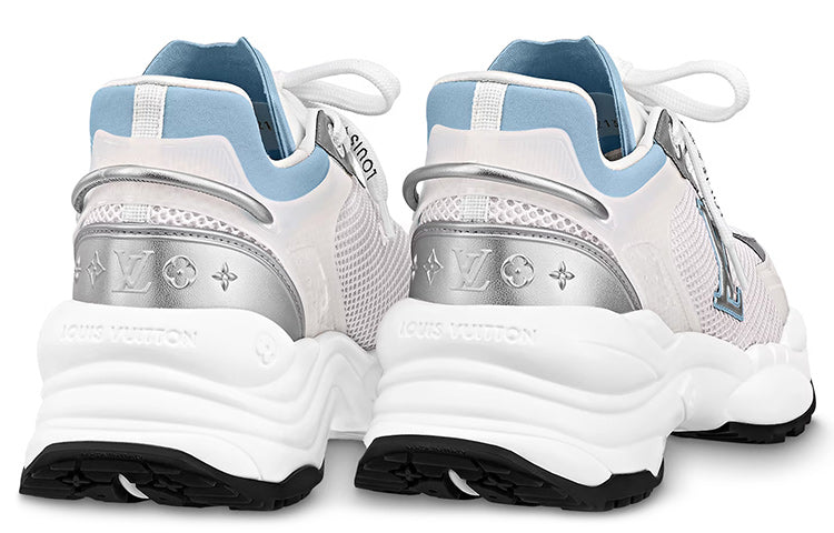 (WMNS) Louis Vuitton Run 55 Sneakers 'White Blue' 1ABVII #
