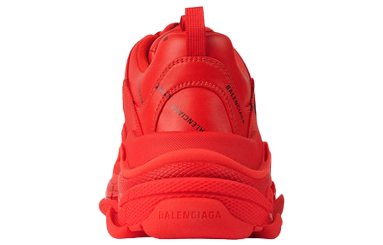 (WMNS) Balenciaga Allover Logo Triple S Sports Shoes Red 524039W2FA16010 #