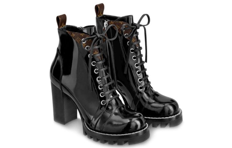 (WMNS) LOUIS VUITTON LV Star Trail Ankle Boots 'Black with Conor Monogram' 1A5MZU #