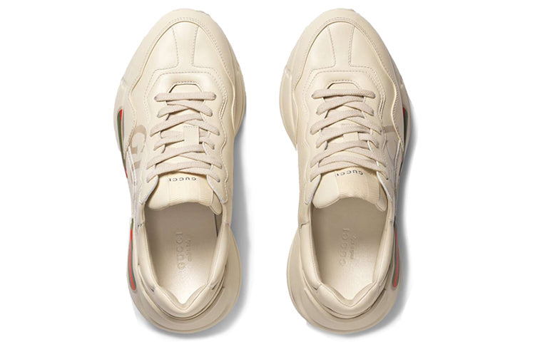 (WMNS) Gucci Rhyton Leather Sneaker 'Logo' 528892-DRW00-9522 #