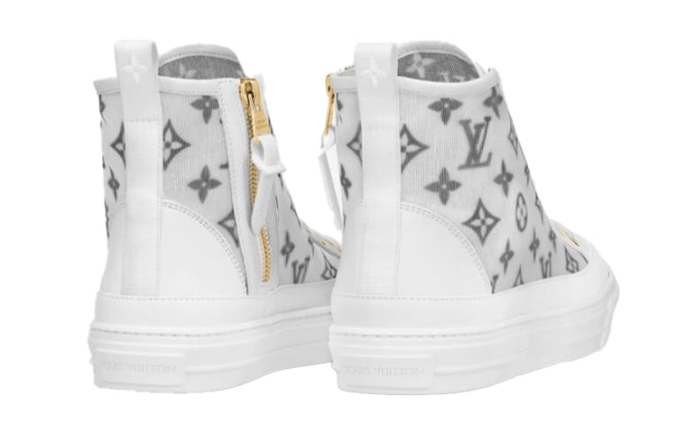 (WMNS) LOUIS VUITTON Stellar Ankle Sneakers 'White Grey' 1A8NKX #