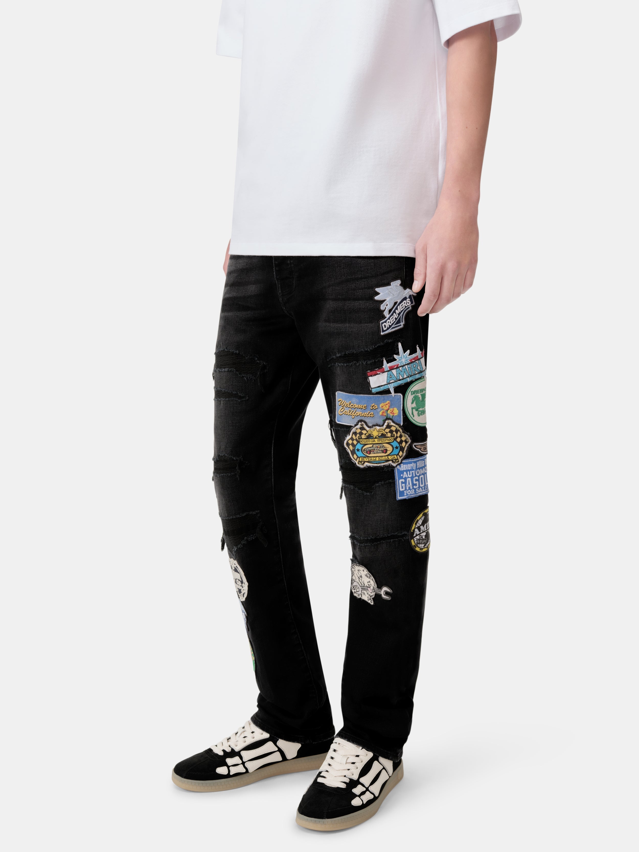 STATION PATCH REPAIR SLIM JEAN - Vintage Black