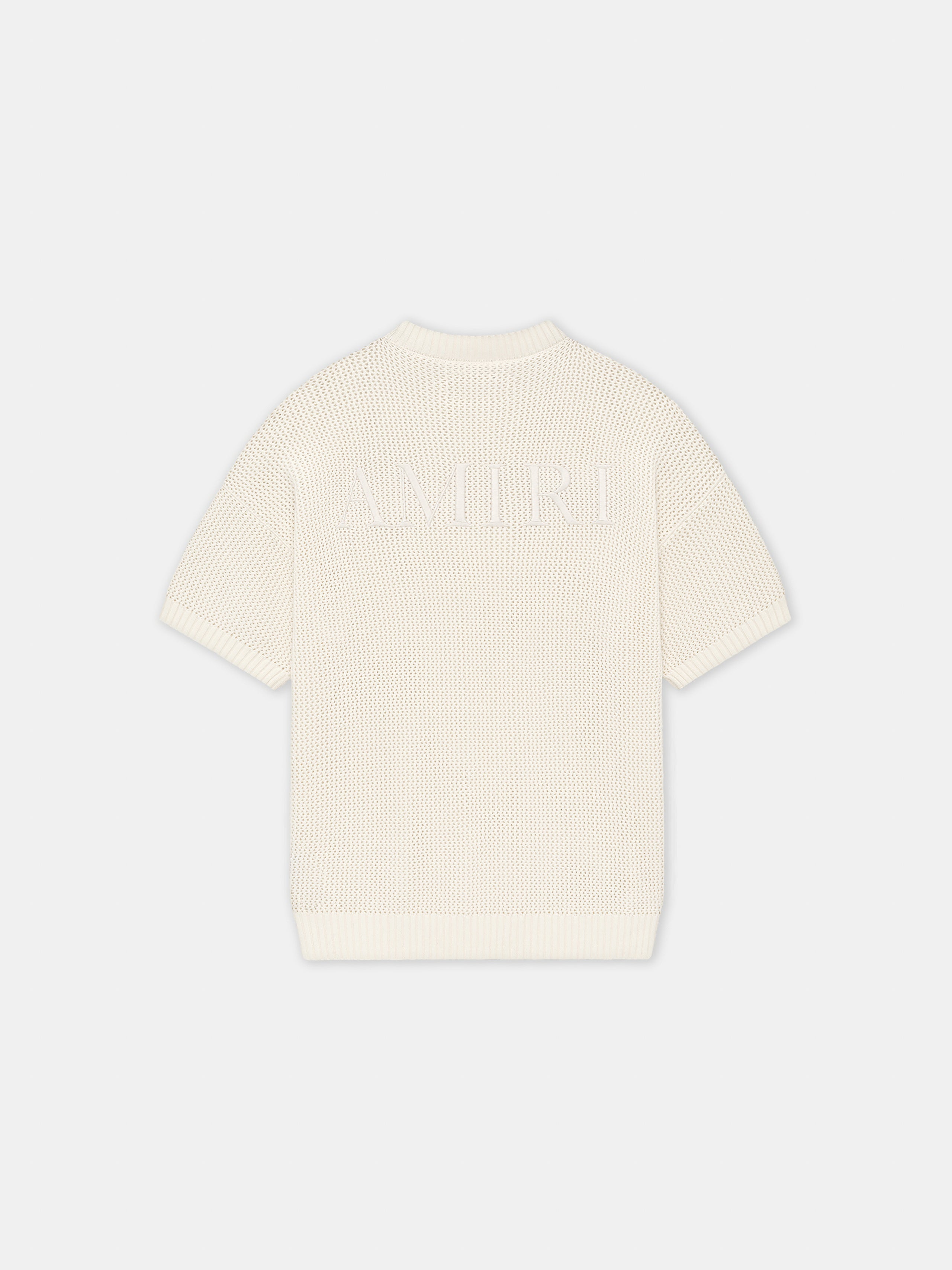 AMIRI CROCHET MESH TSHIRT - Ivory