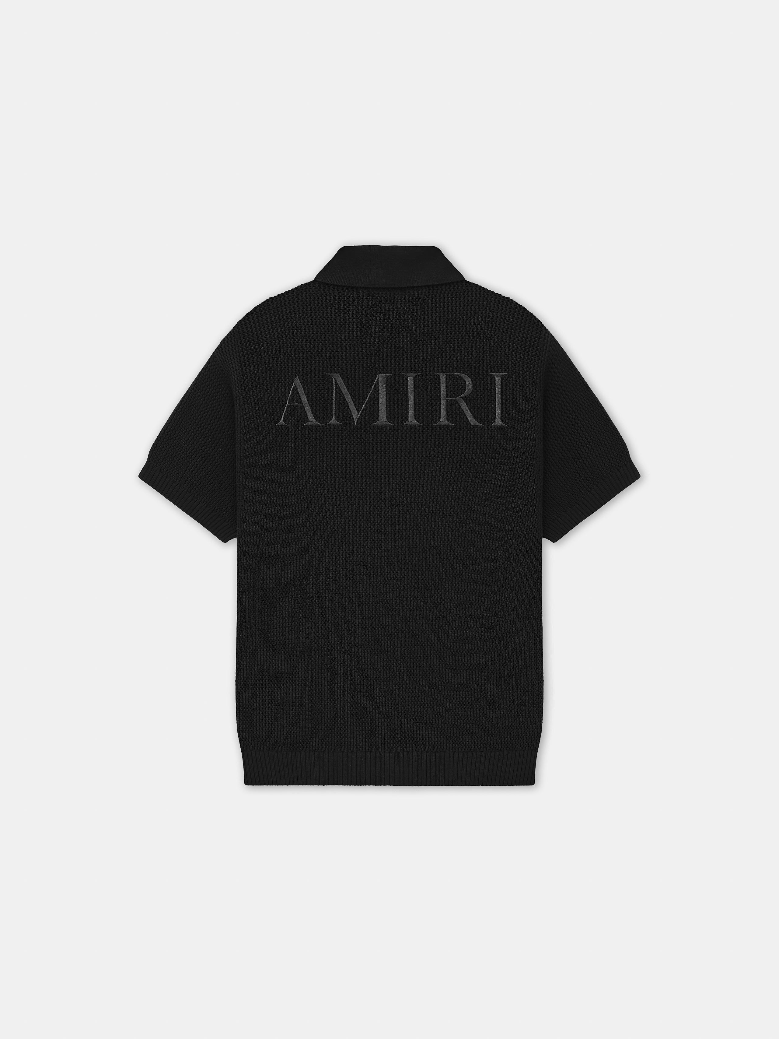 AMIRI CROCHET MESH SHIRT - Black