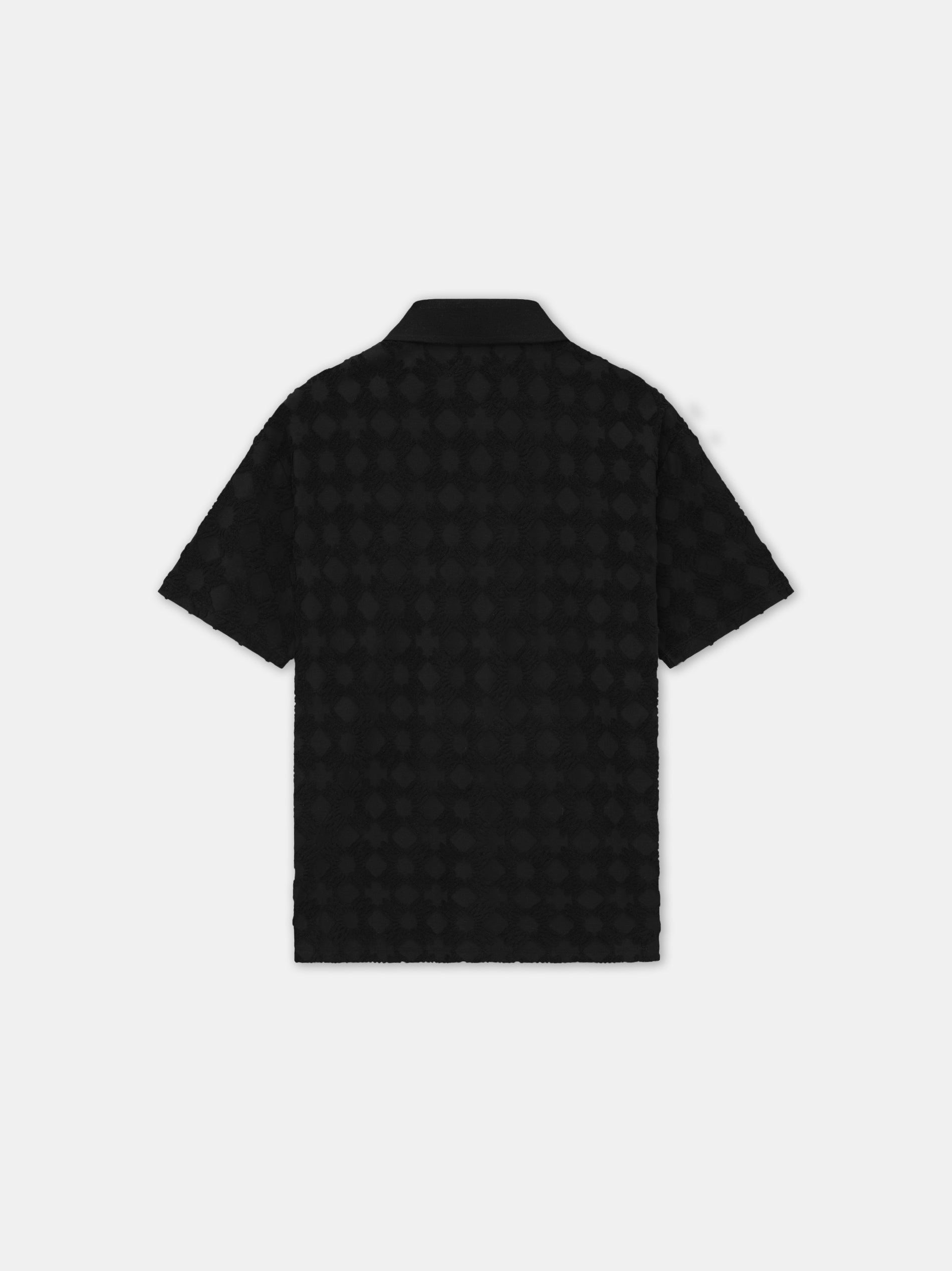MA QUAD TOWELING POLO - Black