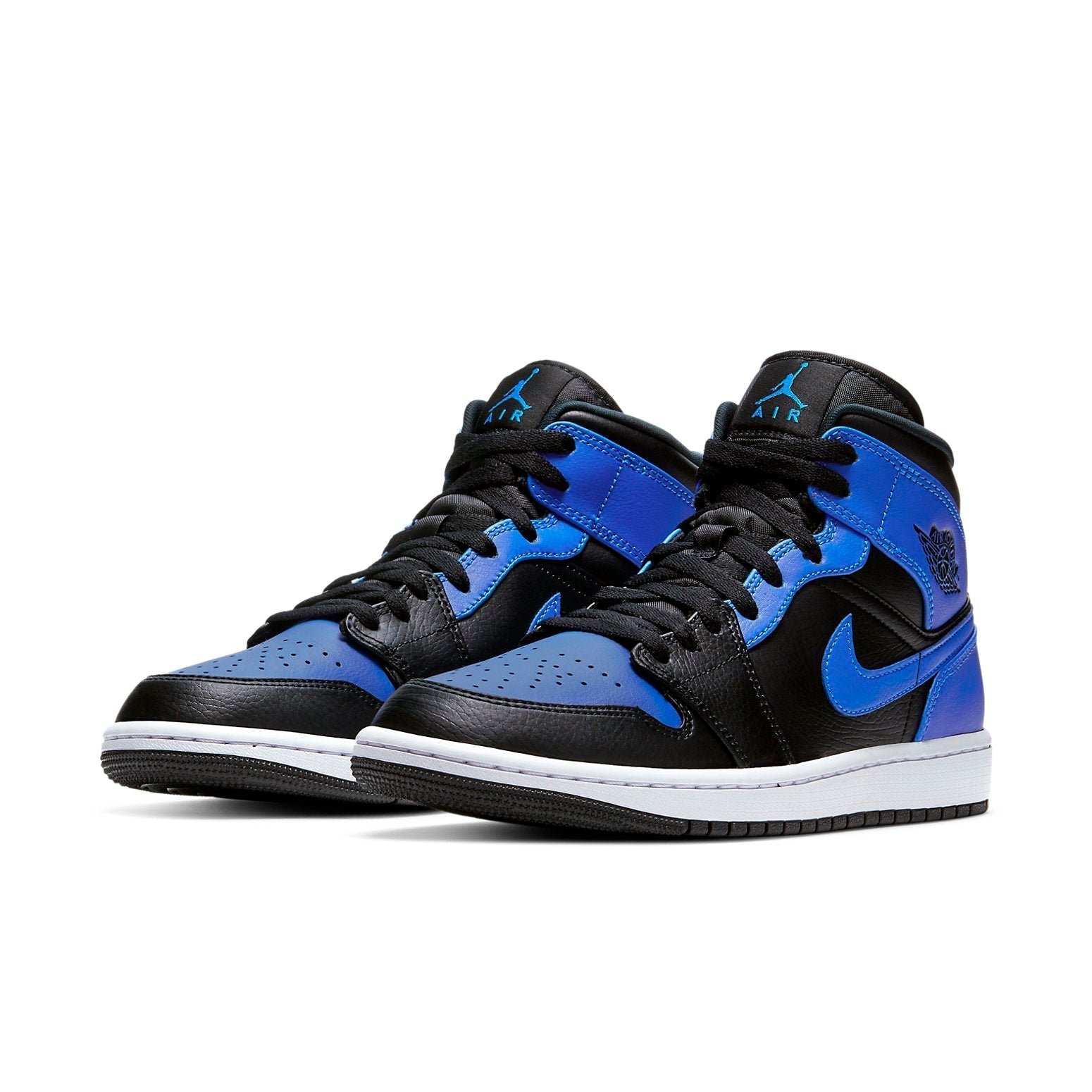 Air Jordan 1 Mid 'Hyper Royal Black' 554724-077 #