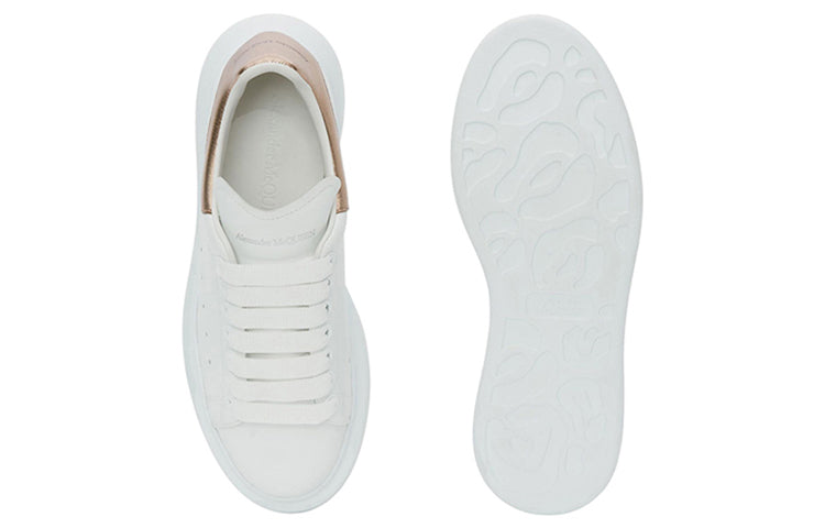 (WMNS) Alexander McQueen Oversized Sneaker 'White Rose Gold' 553770WHFBU9053 #