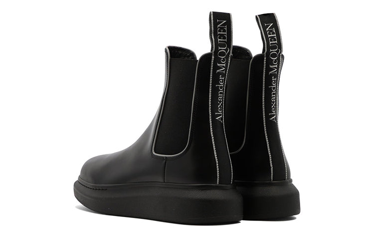 Alexander McQueen Leather Chelsea Boots 'Core Black' 682486WIB511081 #