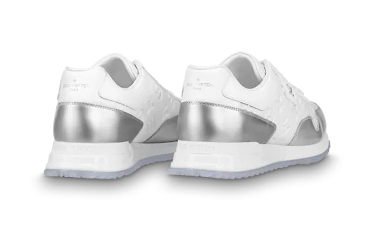LOUIS VUITTON Run Away Sneakers 'White Monogram with Silver' 1A8V4K #