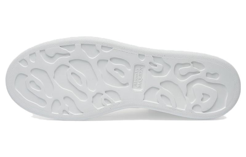 (WMNS) Alexander McQueen Oversized Sneaker 'White Ink Blue' 621056WHXMT9164 #