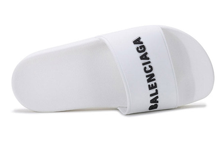 (WMNS) Balenciaga Pool Slides 'White Black' 565547W1S839034 #