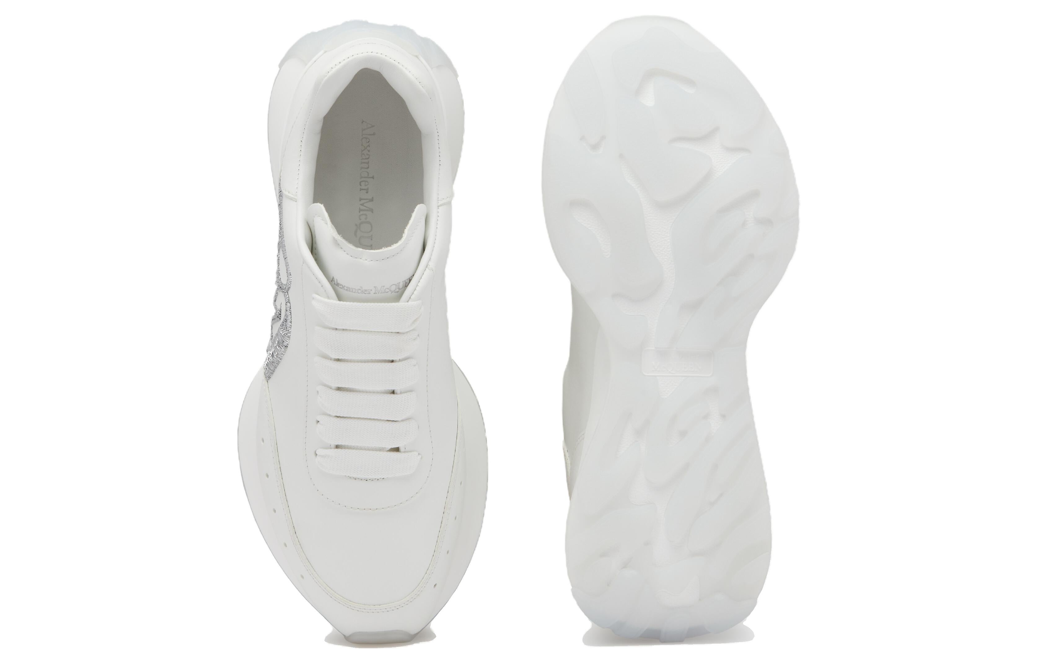 (WMNS) Alexander McQueen Sprint Runner 'White Silver' 781502WIDNH9071 #