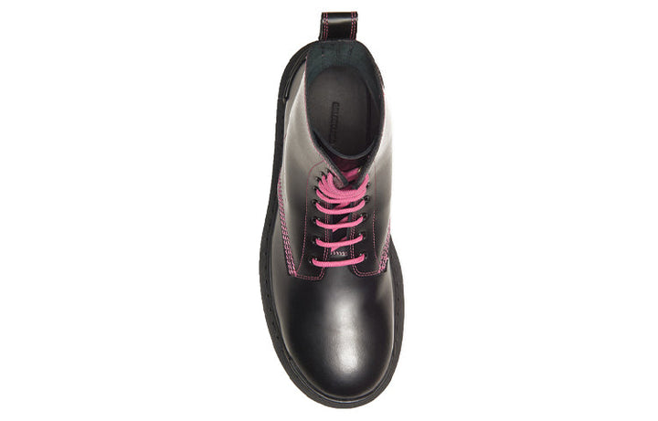 (WMNS) Balenciaga Strike Lace-Up Boot 'Black Pink' 590974WA9641085 #
