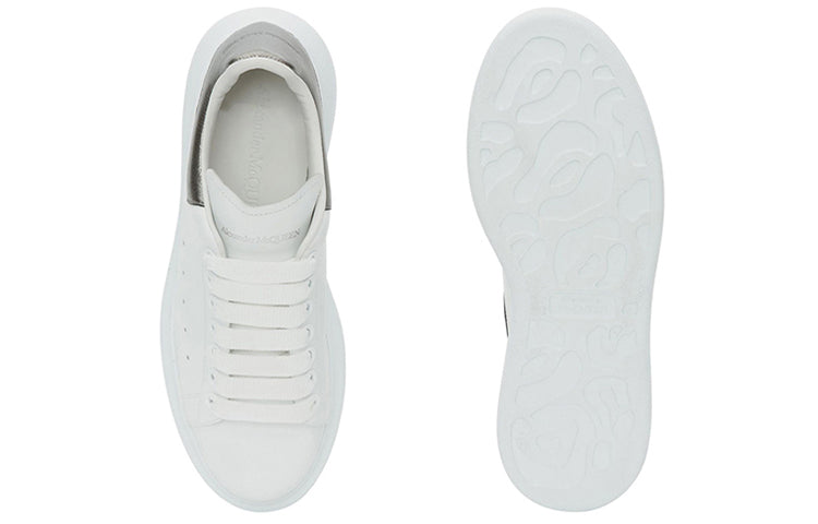 (WMNS) Alexander McQueen Oversized Sneaker 'Bleach White Silver' 553770WHFBU9042 #