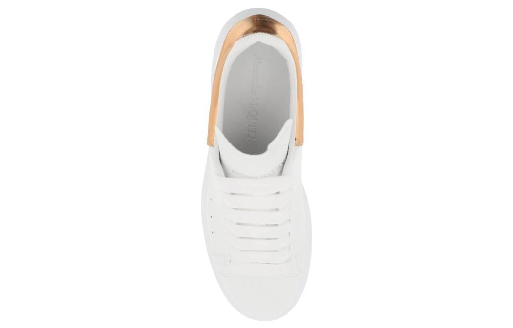 (WMNS) Alexander McQueen Oversized Sneakers 'White Rose Gold' 718232WIE829053 #
