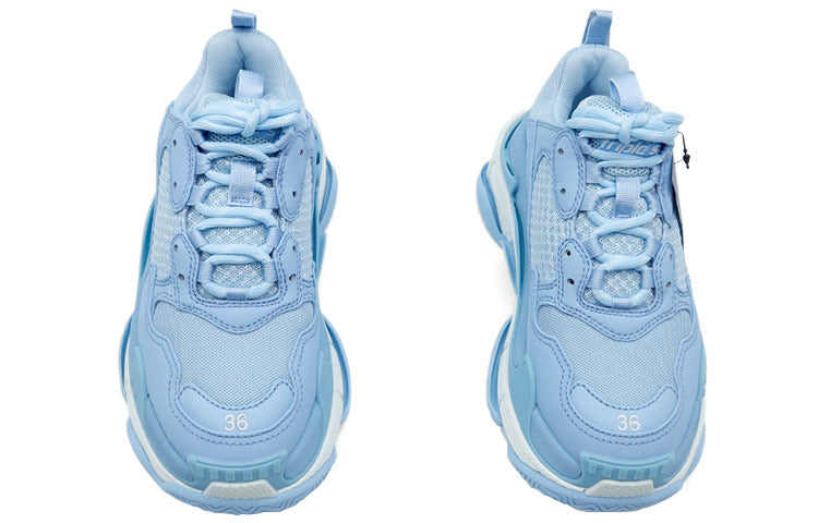 (WMNS) Balenciaga Triple S Sneaker 'Light Blue' 524039W2CA74090 #