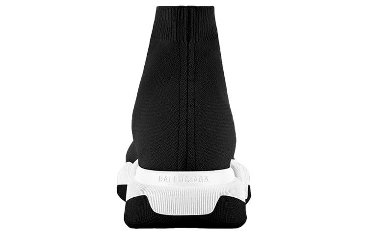 (WMNS) Balenciaga Speed 2 Trainer Knit 'Black White' 617196W17021015 #