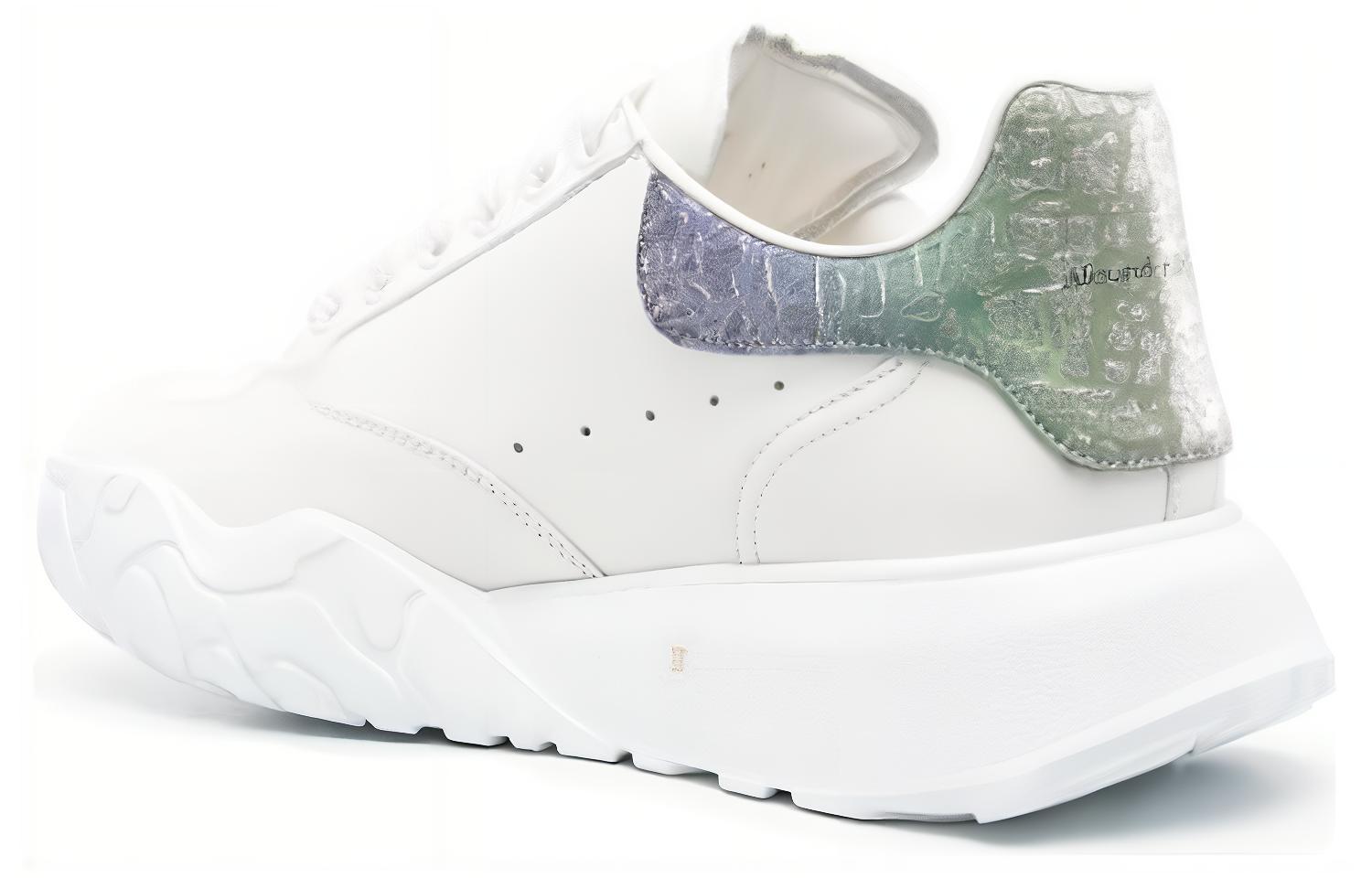 (WMNS) Alexander McQueen Court Sneakers 'White Multi' 733025WID619487 #