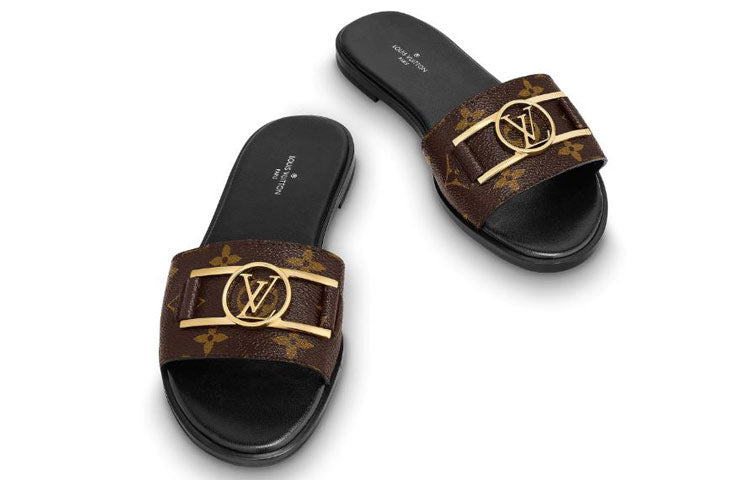 (WMNS) LOUIS VUITTON Lock It Slides 'Glossy Monogram' 1A64MI #