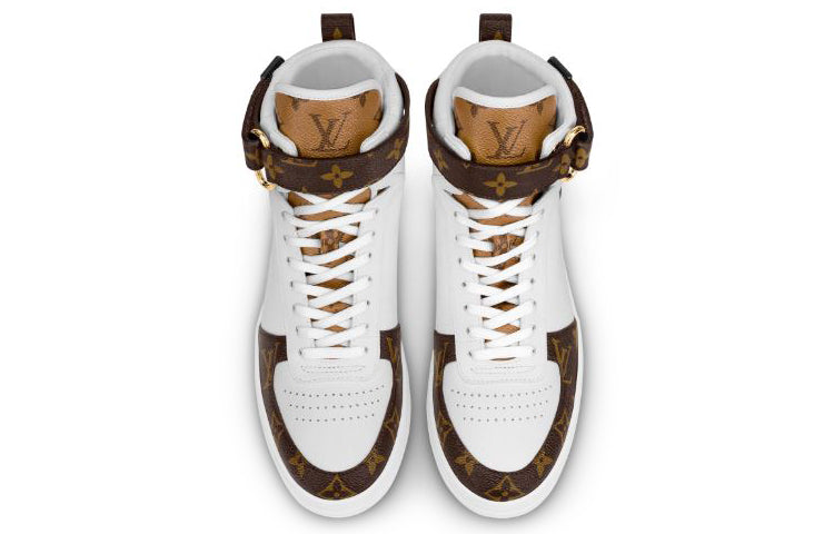 (WMNS) LOUIS VUITTON LV Boombox High-Top Sneakers White 1A87Q2 #
