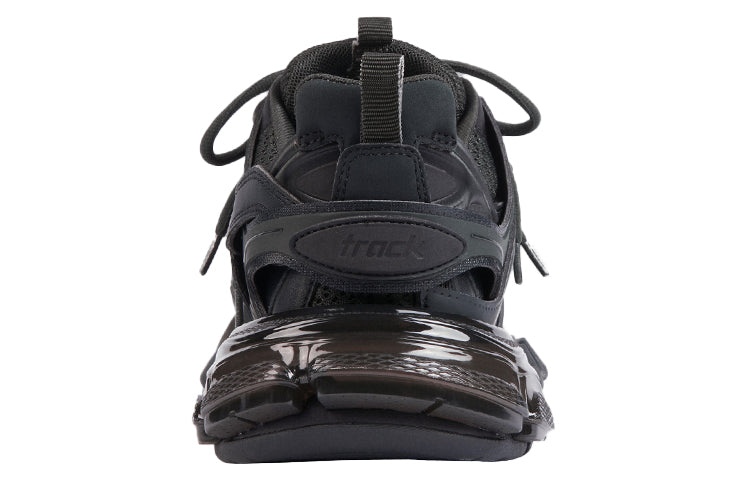 Balenciaga Track Clear Sole Low-Top Sports Shoes Black 647742W3BM11000 #