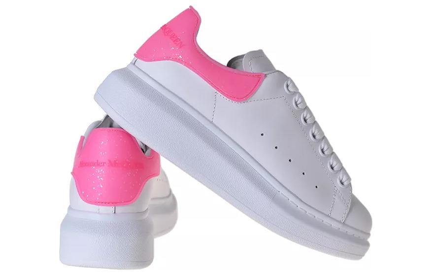 (WMNS) Alexander McQueen Oversized Sneakers 'White Bright Pink' 718157WIAF19753 #