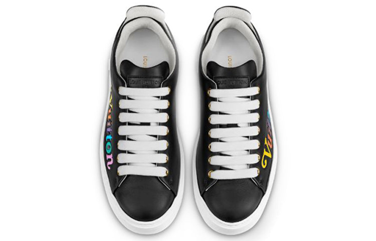 (WMNS) LOUIS VUITTON LV Time Out Vuitton Calfskin Sports Shoes Black 1A5C55 #