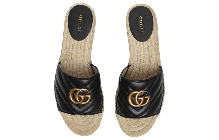 (WMNS) Gucci G Shoe 'Black Gold' 573028-BKO00-1000 #.