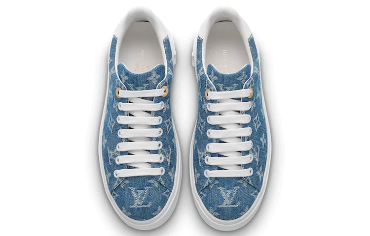 (WMNS) LOUIS VUITTON Time Out Sneakers Denim-Blue 1A7RB0 #