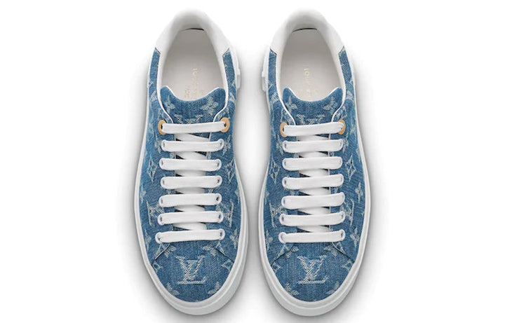 (WMNS) LOUIS VUITTON Time Out Sneakers Denim-Blue 1A7RB0 #